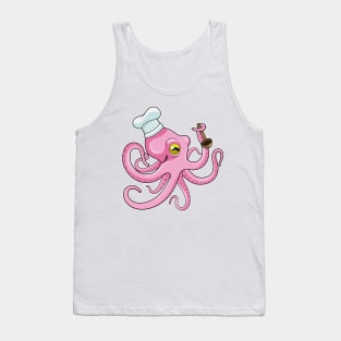 Octopus as Cook with Wooden spoon Tank Top